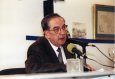 José Antonio Arana dando una conferencia en el homenaje a Villasante